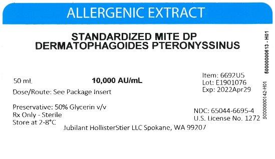 Standardized Mite, D. pter 50 mL, 10,000 Au/mL Vial Label