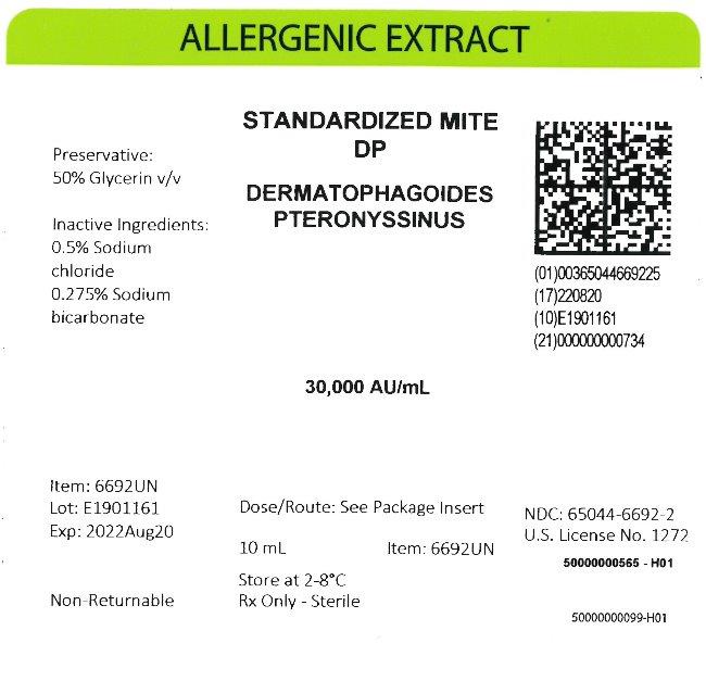 Standardized Mite, D. pter 10 mL, 30,000AU/mL Carton Label