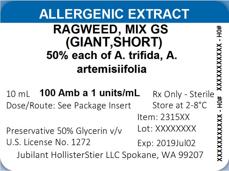 Ragweed Mix GS 10mL Container 100 Amb a 1 units-mL