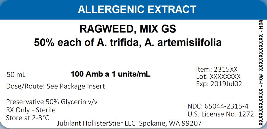 Short Ragweed 50mL Container 200 Amb a 1 units-mL