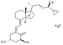 Calcipotriene hydrate structure