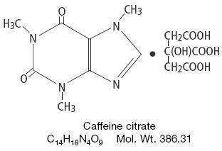 caffeine-citrate-structure