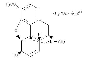 Codeine phosphate structure
