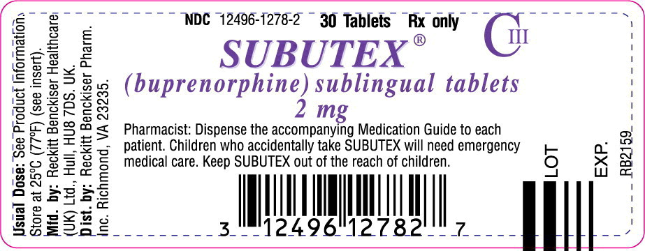 Principal Display Panel – 2 mg Bottle Label
