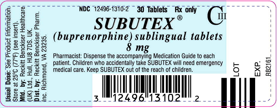Principal Display Panel – 8 mg Bottle Label
