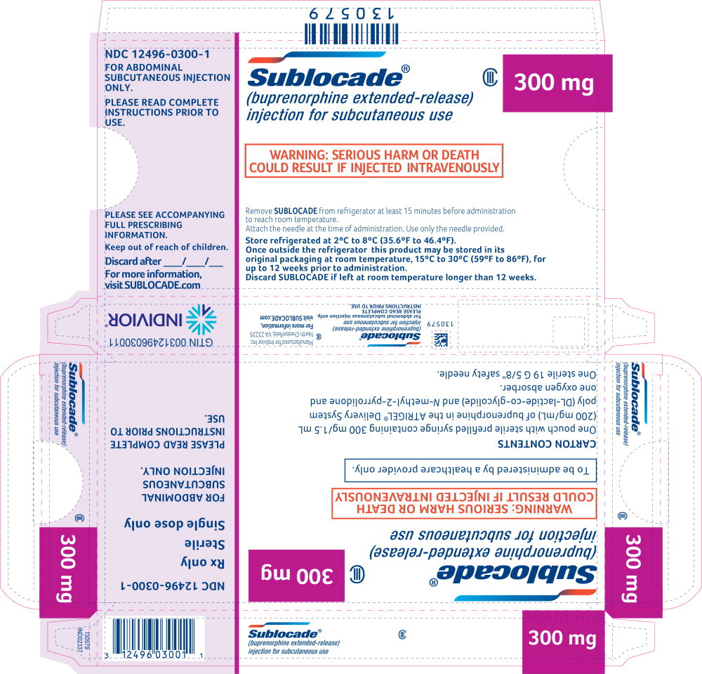 Principal Display Panel - Sublocade 300 mg Carton Label

