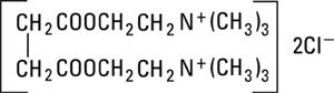 structural formula succinylcholine chloride