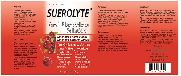 SUEROLYTE Oral Electrolyte Solution Cherry Flavor