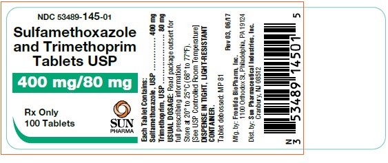 Sulfamethoxazole and Trimethoprim 400/800- 100 tabs