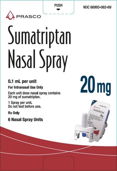 Sumatriptan Nasal Spray 20 mg carton