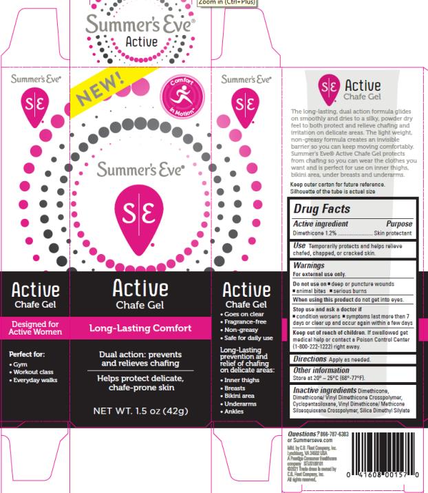 PRINCIPAL DISPLAY PANEL
Summer’s Eve Active Chafe Gel 
Dimethicone 1.2%/Skin Protectant
Net Wt. 1.5 oz (42g) 
