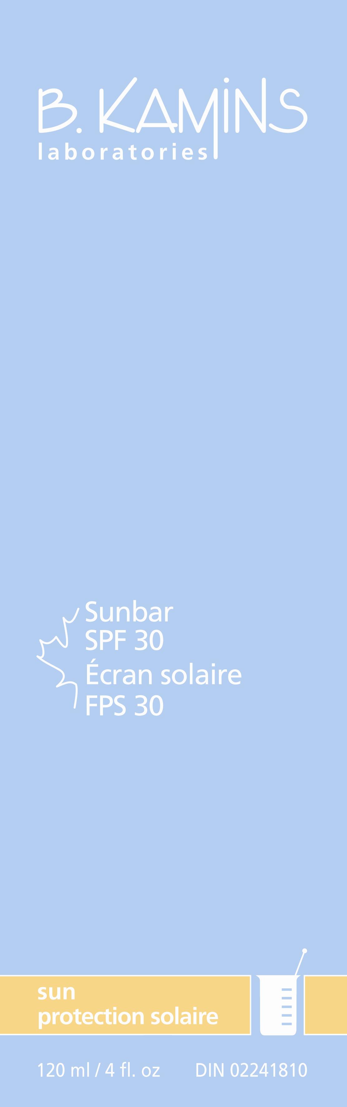 SunbarSPF front panel image