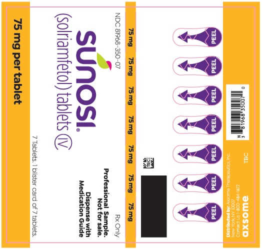 81968-350-07 - 75mg Physician Sample Label (Back Card)