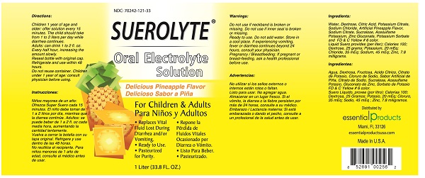 SUEROLYTE Oral Electrolyte Solution Pineapple Flavor