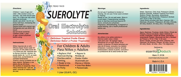 SUEROLYTE Oral Electrolyte Solution Tropical Fruits Flavor