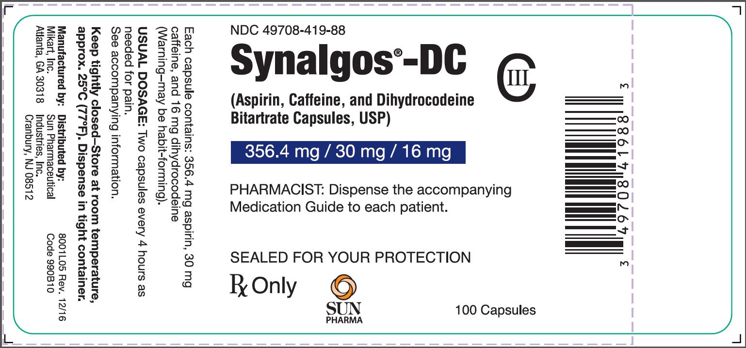Synalgos-DC label
