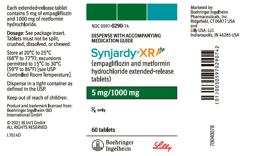 PRINCIPAL DISPLAY PANEL - 5 mg/1000 mg Tablet Bottle Label