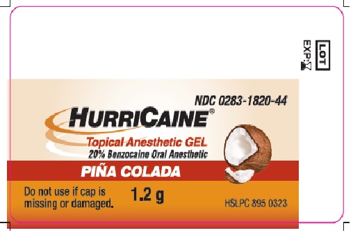 Pina Colada 1.2g Syringe Label