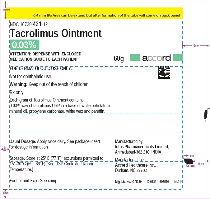 Tacrolimus Ointment-0.03%-60g Foil