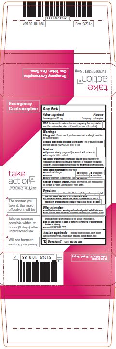 Take Action® (levonorgestrel 1.5 mg) 1s Unit-Dose Box, Part 2 of 3