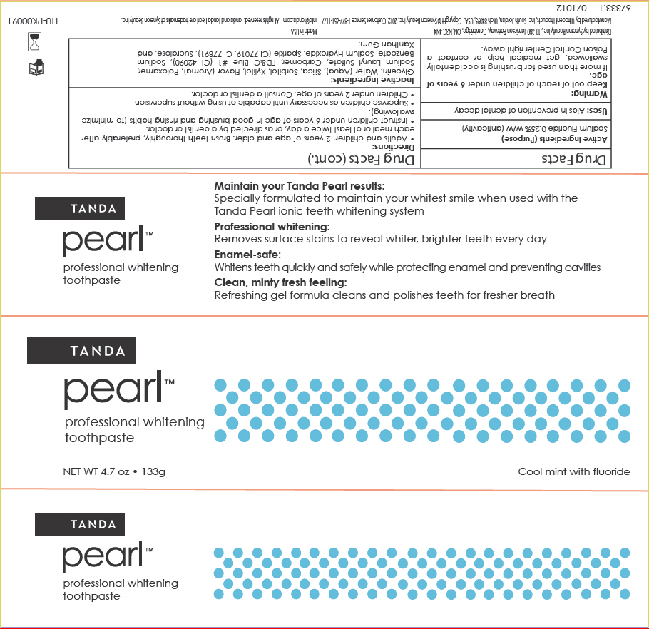 Tanda Pearl Professional Whitening | Sodium Fluoride Paste, Dentifrice Breastfeeding
