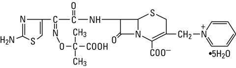 Structural Formula Ceftazidime