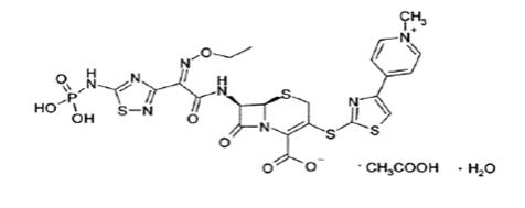 Figure 1: Chemical structure of ceftaroline fosamil