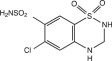 Hydrochlorothiazide Structural Formula
