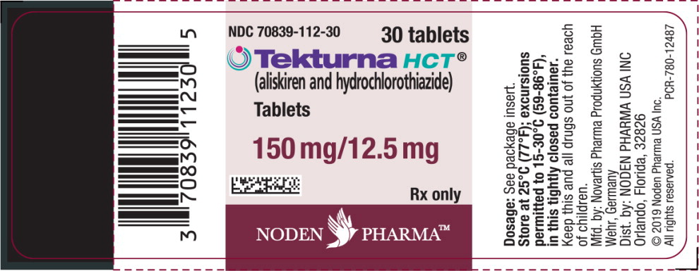 Principal Display Panel - Tekturna HCT 150/12.5 mg Label
