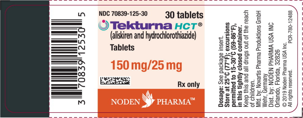Principal Display Panel - Tekturna HCT 150/25 mg Label
