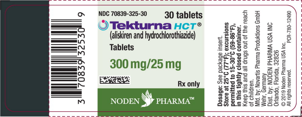 Principal Display Panel - Tekturna HCT 300/25 mg Label
