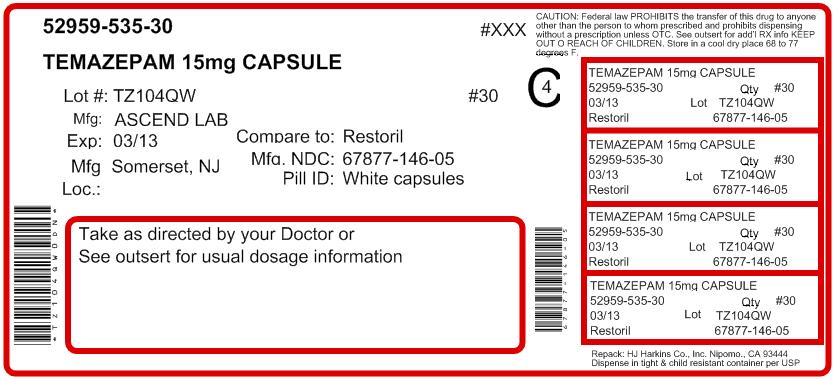 Bottle Label - 15 mg - 100 count