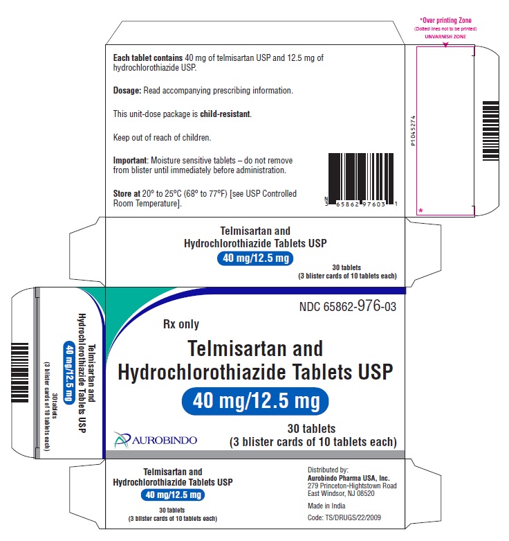 PACKAGE LABEL-PRINCIPAL DISPLAY PANEL - 40 mg/12.5 mg (30 Tablets - 3 Blister Cards of 10 Tablets each)