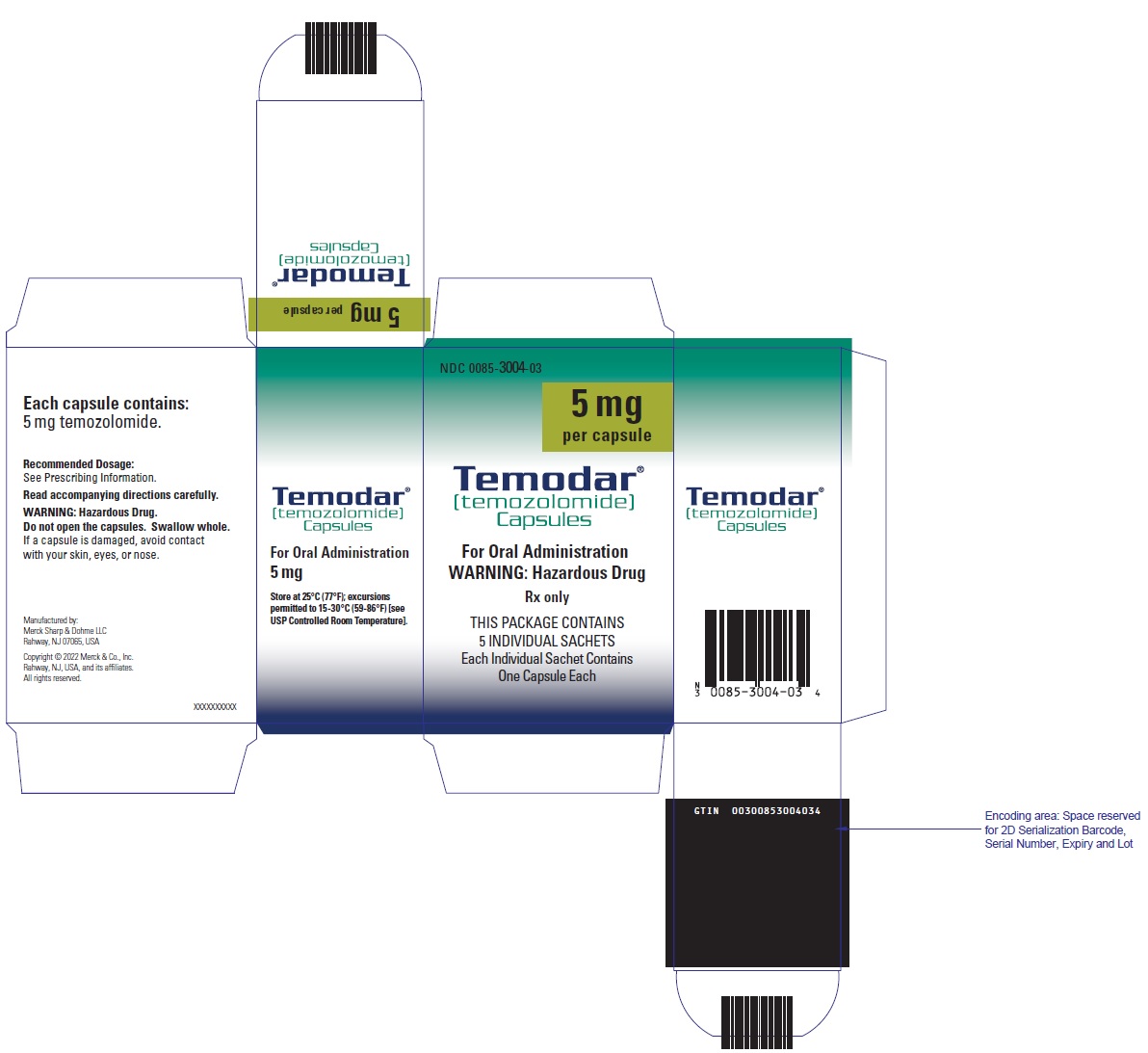 PRINCIPAL DISPLAY PANEL - 5 mg Capsule Sachet Carton