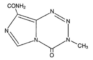 temozolomide-molec-structure