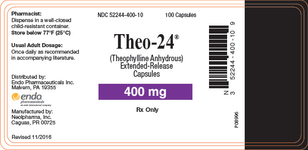 PRINCIPAL DISPLAY PANEL - 400 mg Bottle Label