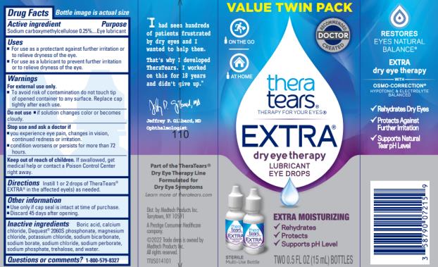thera
tears®
THERAPY FOR YOUR EYES®
EXTRA®
dry eye therapy
LUBRICANT
EYE DROPS
EXTRA MOISTURIZING
√ Rehydrates
√ Protects
√ Supports pH Level
STERILE
Multi-Use
Bottle TWO 0.5 FL OZ (15 mL) BOTTLES
