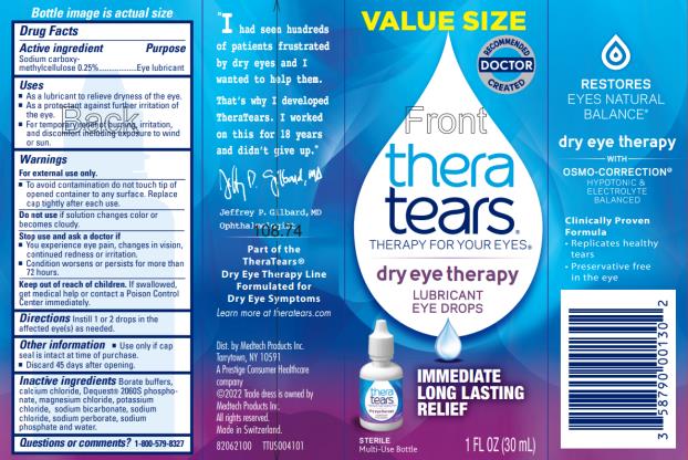 VALUE SIZE
RECOMMENDED
DOCTOR
CREATED
thera
tears®
THERAPY FOR YOUR EYES®
dry eye therapy
LUBRICANT
EYE DROPS
IMMEDIATE
LONG LASTING
RELIEF
STERILE
Multi-Use Bottle*
1 FL OZ (30 mL)
