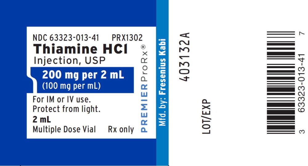 PACKAGE LABEL – PRINCIPAL DISPLAY PANEL - Thiamine 2 mL Multiple Dose Vial Label

