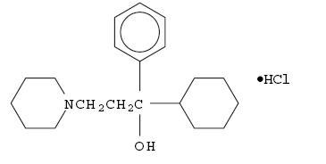 trihexyphenidyl HCl chemical structure