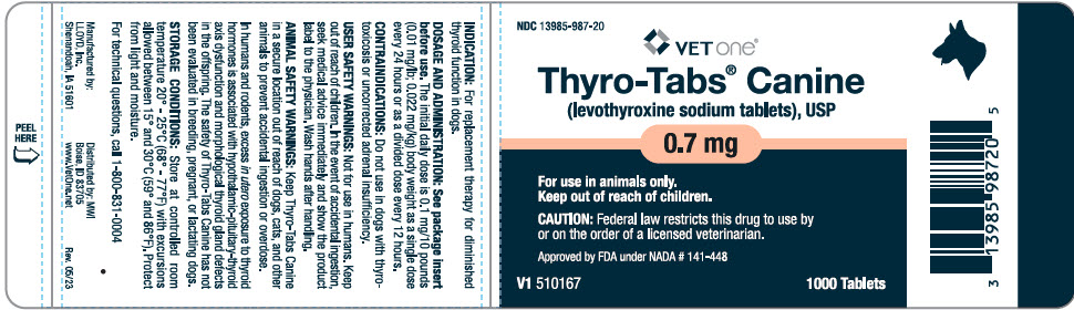 PRINCIPAL DISPLAY PANEL - 0.7 mg Tablet Bottle Label