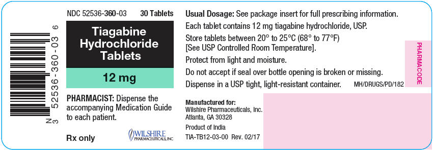 Principal Display Panel - 12 mg Tablet Bottle Label