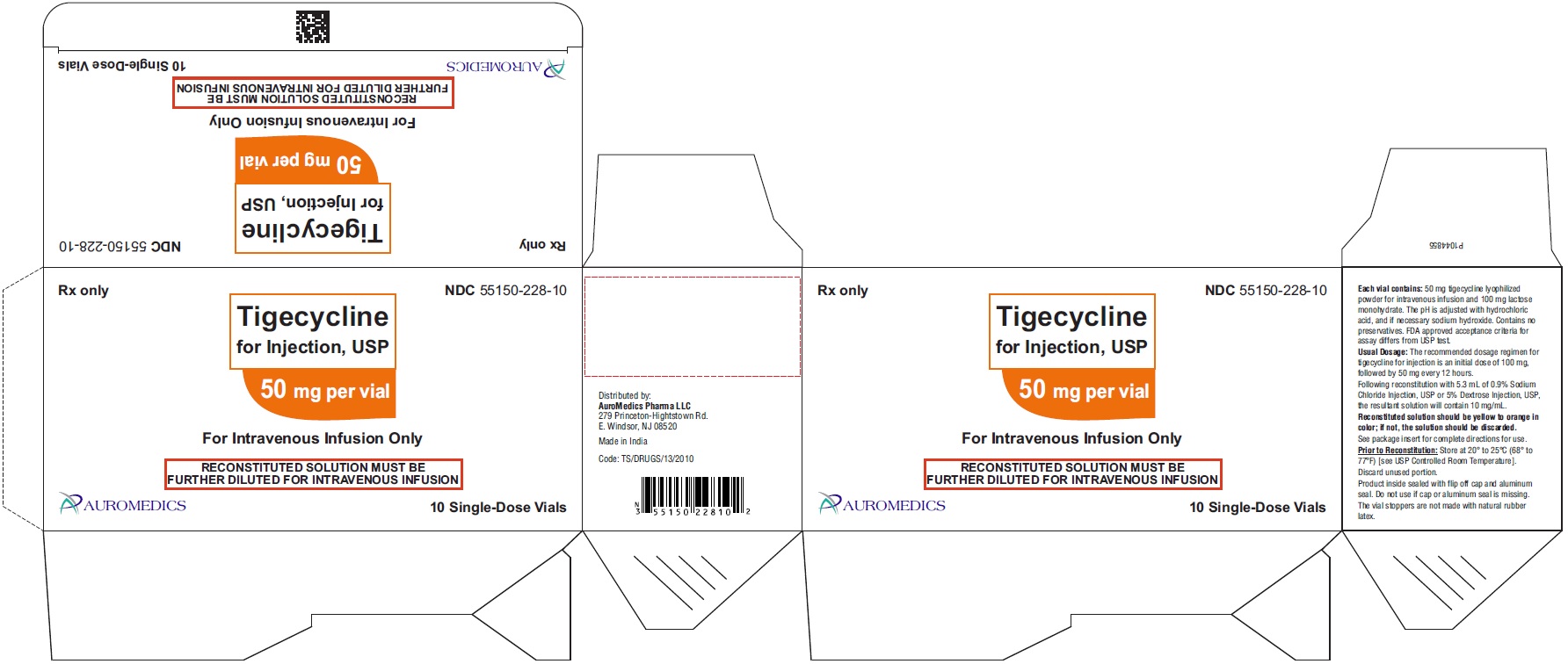 PACKAGE LABEL-PRINCIPAL DISPLAY PANEL - 50 mg per vial - Container-Carton (10 Vials)