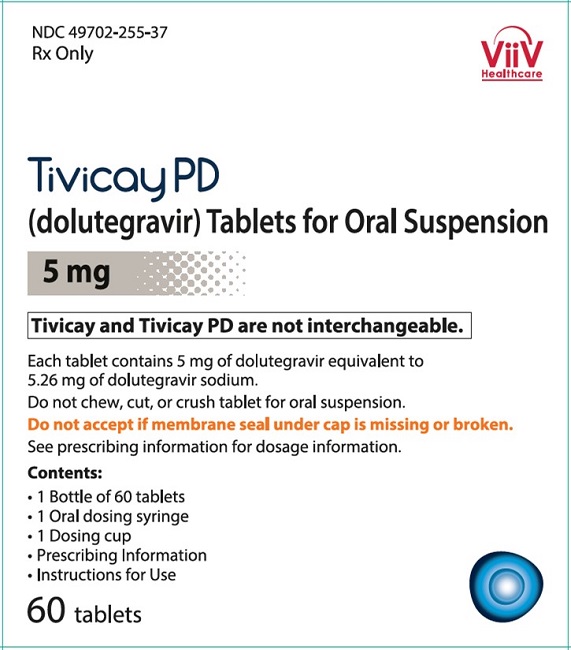 Tivicay PD 5 mg 60 count carton