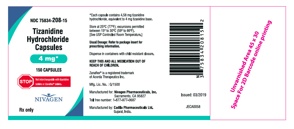 PRINCIPAL DISPLAY PANEL - 4 mg Capsule Bottle Label