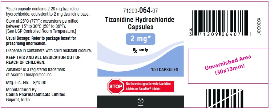 tizanidine-spl-container-label-2mg-150cap