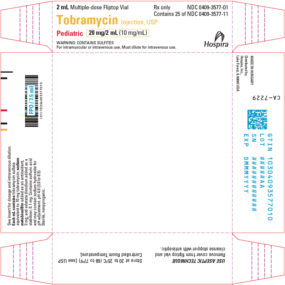 PRINCIPAL DISPLAY PANEL - 20 mg/2 mL Vial Tray