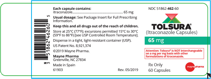 PRINCIPAL DISPLAY PANEL - 65 mg Capsule Bottle Label