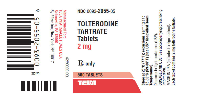 Principal Display Panel - 2 mg 500 Tablet Bottle Label