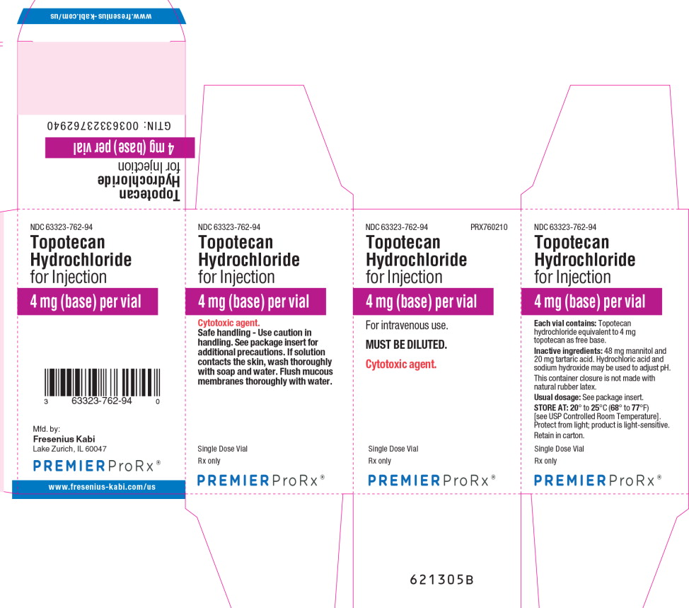 PACKAGE LABEL - PRINCIPAL DISPLAY - Topotecan 4 mg Single Dose Vial Carton Label
